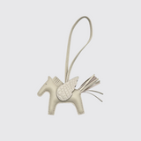 Handmade Charm in Croco Grey/Beige