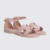 Santorini Sandals in Rose Cancan