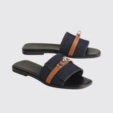 Giulia Sandals in Bleu Brut/Naturel