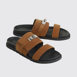 Jackson Sandals in Brun Fumé