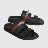 Jackson Sandals in Noir/Naturel H