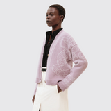 Embroidered Long-Sleeve Cardigan