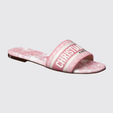 Mule Dway Dioriviera Sandals in Rose Bégonia