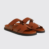 Chypre Sandals in Marron Doré