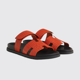 Chypre Sandals in Orange Nacarat