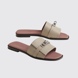 Giulia Sandals in Beige Galet