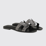 Oran Sandals in Gris Argenté