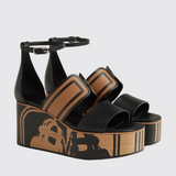 Kalis 35 Sandals in Noir/Naturel