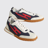 Jet Sneakers in Marine / Rouge Cinétique / Blanc