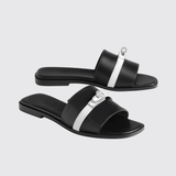 Giulia Sandals in Noir/Blanc