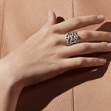 Chaine D'ancre Enchainee Ring - Large Model
