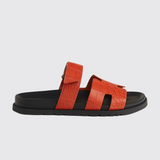 Chypre Sandals in Orange Nacarat
