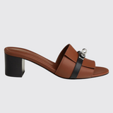 Gigi 50 Sandals in Gold/Noir