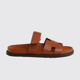 Chypre Sandals in Marron Doré