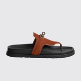 Empire Sandals in Brun Amourette