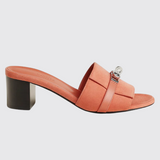 Gigi 50 Sandals in Rose Bubinga