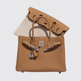 Birkin 30 in Ecru & Toile Biscuit