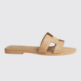 Oran Sandals in Beige Lin