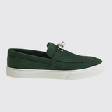 Men's Game Slip-Ons in Vert Bouteille