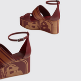 Kalis 35 Sandals in Rouge H/Naturel