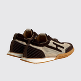 Jet Sneakers in Beige Lin / Marron Ébène