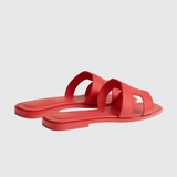 Oran Sandals in Rose Vermillon