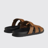 Chypre Sandals in Brun Fumé