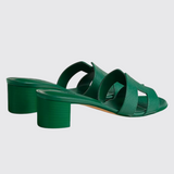 Oasis Sandals in Vert Oyat