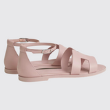 Santorini Sandals in Rose Cancan