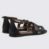 Santorini Sandals in Noir