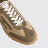 Jet Sneakers in Beige Lin / Vert Toundra