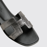 Oran Sandals in Gris Argenté