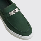 Men's Game Slip-Ons in Vert Bouteille
