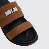 Jackson Sandals in Brun Fumé