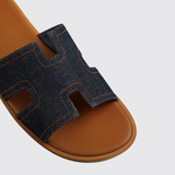 Izmir Sandals in Bleu Brut