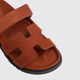 Chypre Sandals in Marron Muscavado