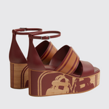Kalis 35 Sandals in Rouge H/Naturel