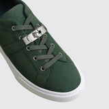 Day Sneakers in Vert Bouteille / Blanc