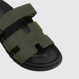 Chypre Sandals in Vert Forêt