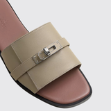 Giulia Sandals in Beige Galet