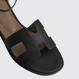 Santorini Sandals in Noir