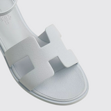 Santorini Sandals in Bleu Glacier
