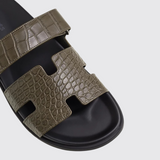 Chypre Sandals in Vert Toundra