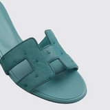 Oasis Sandals in Bleu Minéral