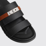 Jackson Sandals in Noir/Naturel H