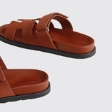 Chypre Sandals in Marron Muscavado