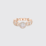 Move Link 0.3ct Solitaire Ring (Pink Gold)
