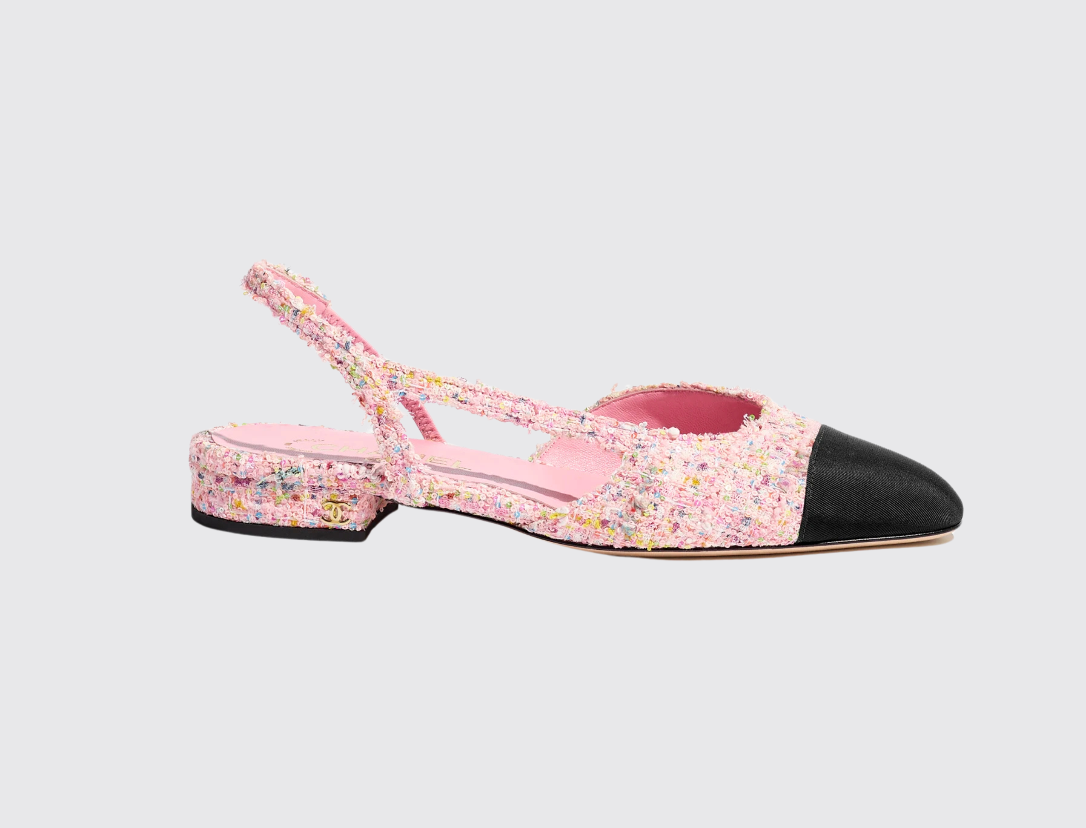 Glittered Tweed Slingbacks Chanel Vivent – VIVENT