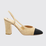 Quilted Slingback Pumps