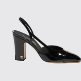Logo Hardware Slingback Pumps